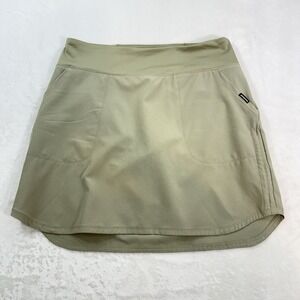 Patagonia Womens Tech Fishing Skort Lined Stretch Hiking Medium Green Camp